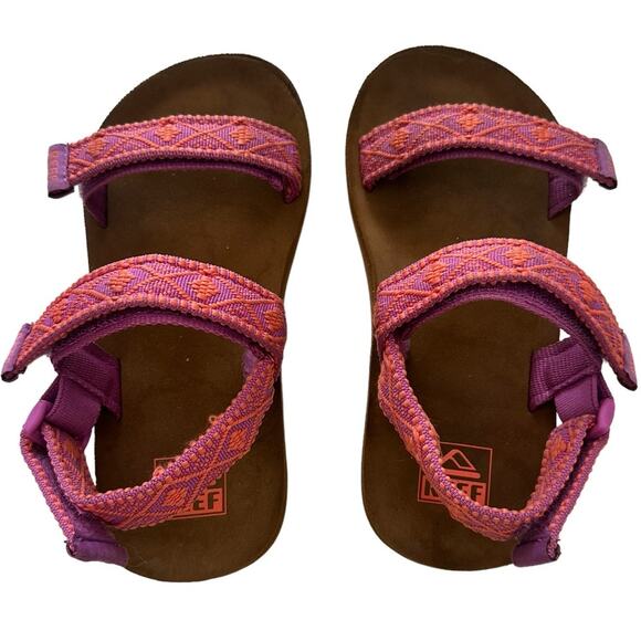 REEF Girls Little Ahi Convertible Pink Sandals 13/1 - Picture 2 of 3